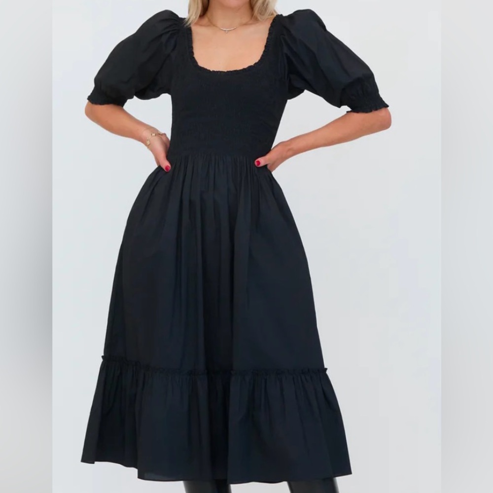 Hill House Black Midi Dress